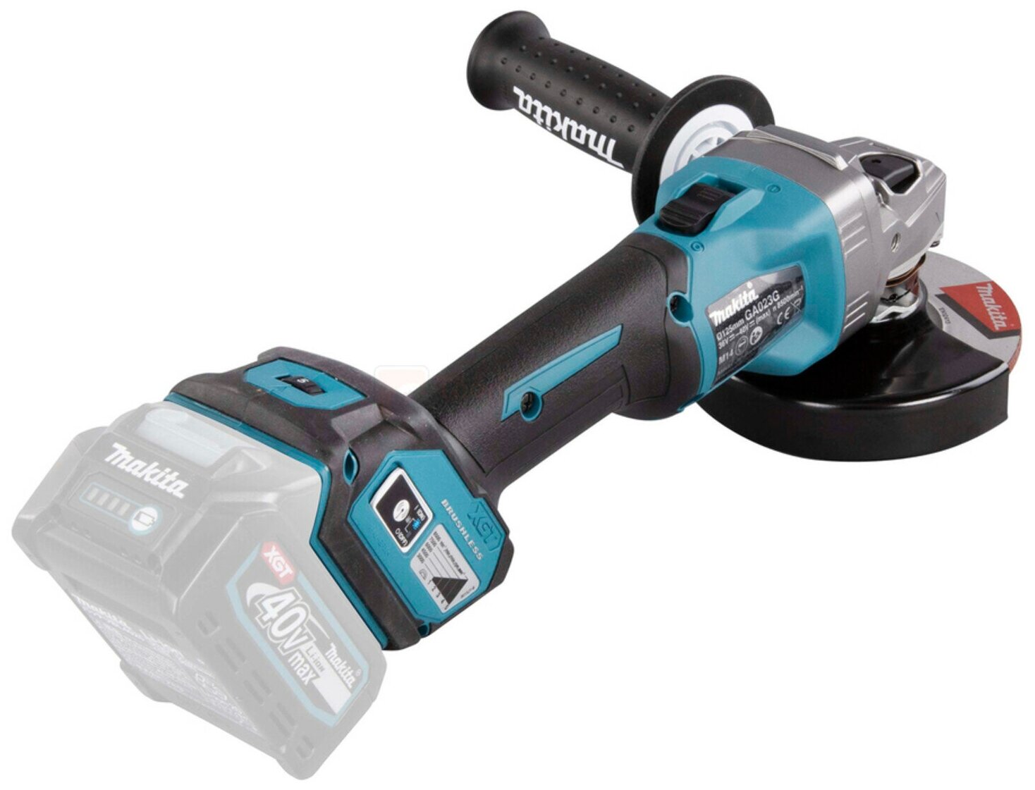 Шлифмашина УШМ аккумуляторная GA023GZ Makita XGT - фотография № 15