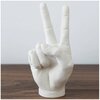 Статуэтка / фигурка, жест «Peace», гипс - изображение