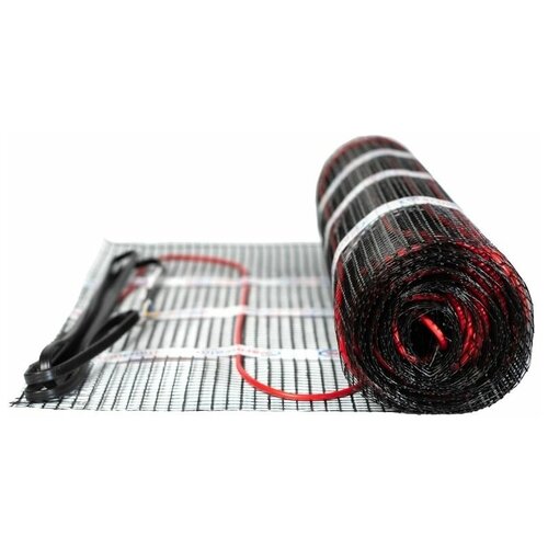 Теплый пол электрический нагревательный мат WarmCoin BLACK 15 мкв кабельный тёплый пол под плитку 7344₽