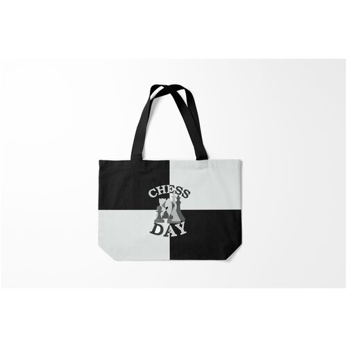 фото Сумка-шоппер / 46х35 см / разное спортивное / шахматы шахматный день burnettie