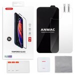 Защитное стекло + пленка на заднюю крышку Anmac для iPhone 12 Pro Max Full Cover Black - изображение