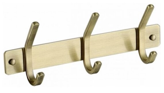 Планка с 3-мя крючками Kaiser® КАISЕR 0053 Bronze/нержавеющая сталь