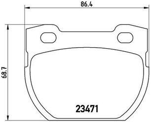 Дисковые тормозные колодки задние Mintex MDB2579 для Land Rover Defender (4 шт.)