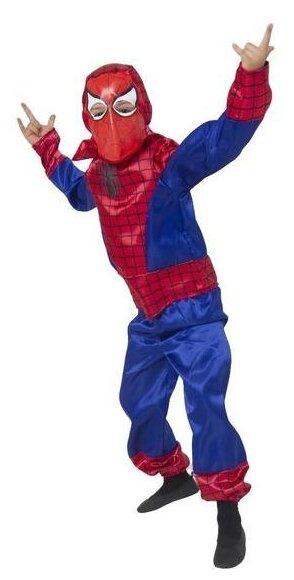 Батик Карнавальный костюм «Человек-паук», текстиль, размер 32, рост 122 см
