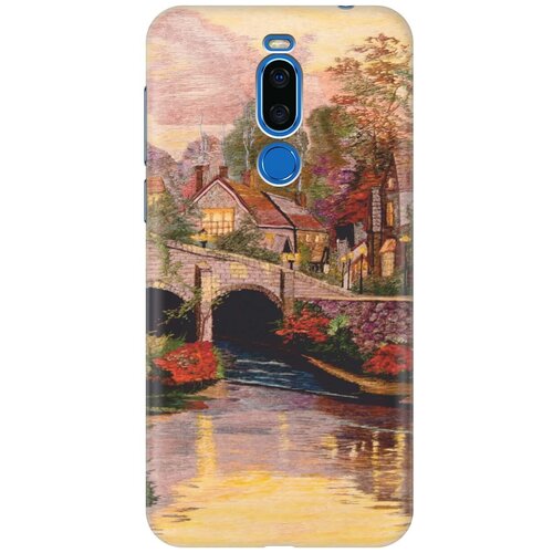 фото Re:paчехол - накладка artcolor для meizu x8 с принтом "вид на живописный мост"