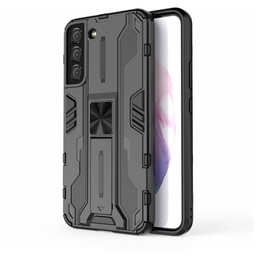 Brodef SONIC Противоударный с подставкой чехол для Samsung Galaxy S22 Черный brodef rugged противоударный чехол для samsung galaxy s22 plus s22 синий