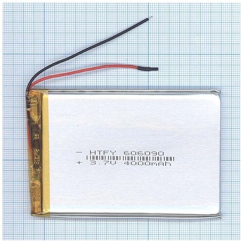 фото Аккумулятор li-pol (батарея) 6*60*90мм 2pin 3.7v/ sino power