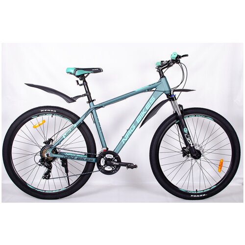 фото Горный велосипед nrg bikes lion 29'' al/19'' gray-black-red, алюминиевая рама , 2022 год, 21 скорость