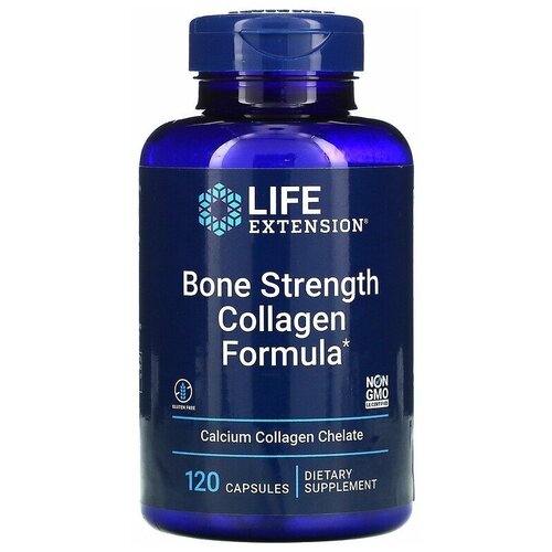 Life Extension Bone Strength Collagen Formula (добавка с коллагеном для укрепления костей) 120 капсул, 05/24