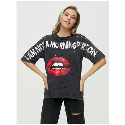 фото Женские футболки с принтом темно-серый, 42 mtforce