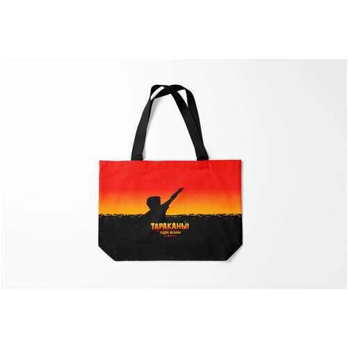 фото Сумка-шоппер / 46х35 см / рок / тараканы редкие металлы burnettie