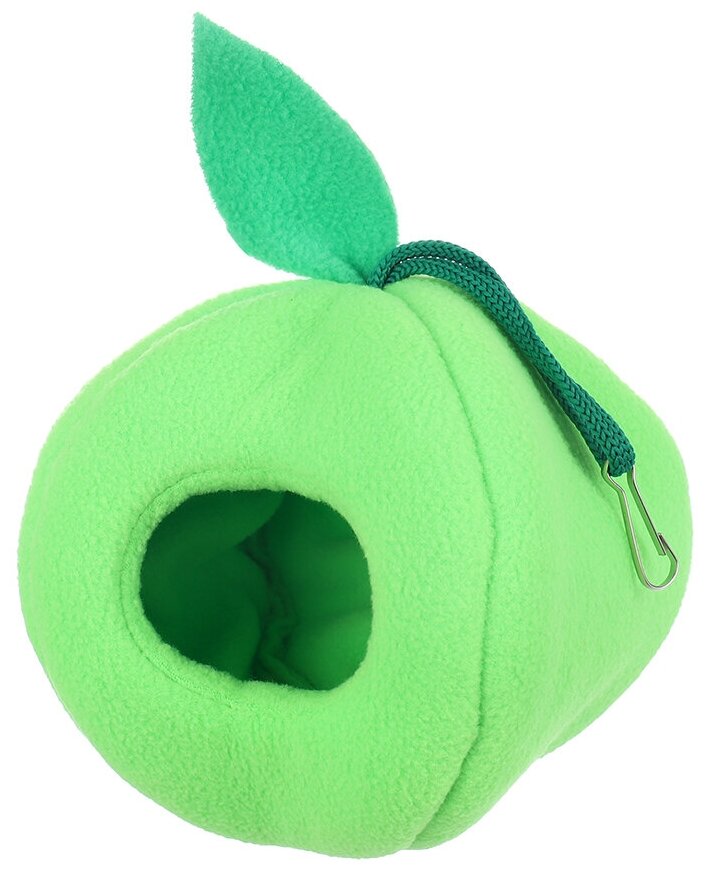 Домик для грызунов Монморанси "Яблоко", цвет: зеленый, 10х10х11 см. - фотография № 1