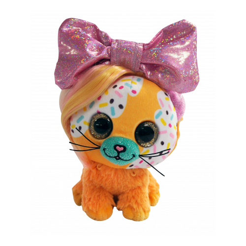 Плюшевая игрушка Little Bow Pets с бантиком сюрпризом котенок Butterscotch