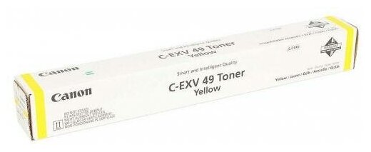 Тонер CANON C-EXV49 TONER Y желтый для Canon iR ADV C3320/C3320i/C3325i/C3330i (19000 стр.)