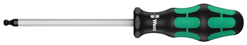 Отвертка с шестигранной сферической головкой WERA Kraftform Plus 352, 3.0 x 100 мм, 022805