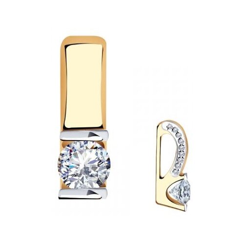 фото Золотая подвеска aquamarine 23527а с swarovski diamant-online