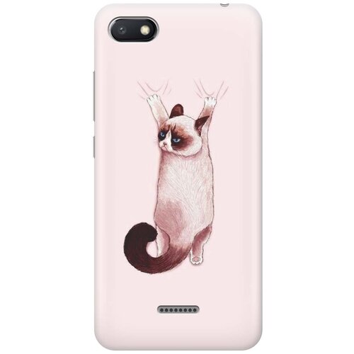 фото Gosso ультратонкий силиконовый чехол-накладка для xiaomi redmi 6a с принтом "недовольный кот"