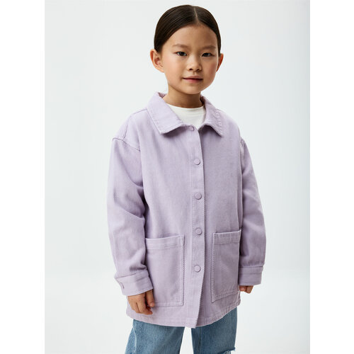 Рубашка Sela, размер 122, фиолетовый джемпер sela размер 122 фиолетовый