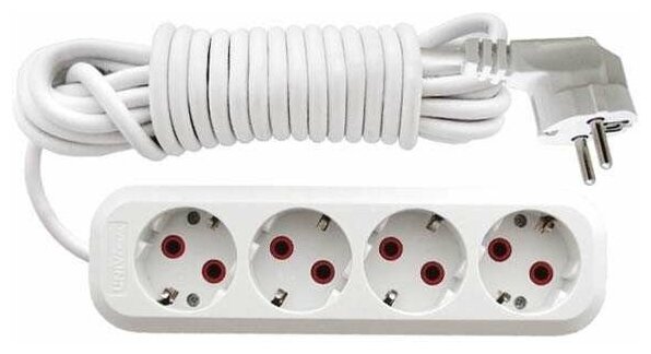 Удлинитель 4х3м с заземл. 10А IP20 У10-555 ПВС 3х0.75 UNIVersal 555-03 ( 1шт. )