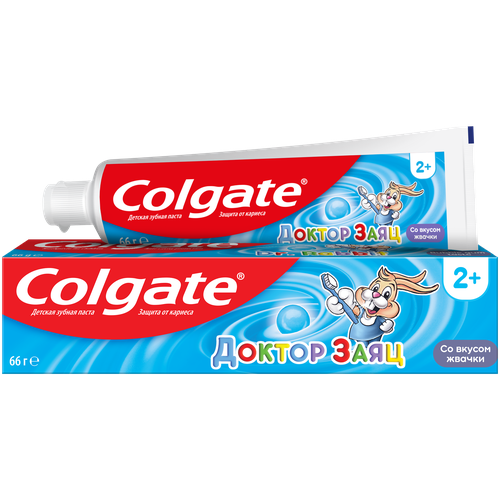 Зубная паста Colgate Доктор Заяц вкус Жвачки детская , для девочек, для мальчиков, 50 мл