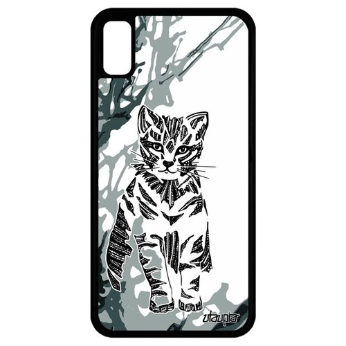 фото Чехол на смартфон // iphone xr // "кот" пушистый дикий, utaupia, серый