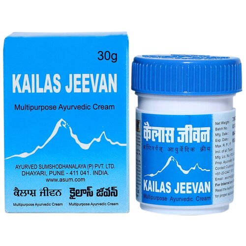Kailas Jeevan кайлаш дживан крем универсальный от ран ожогов укусов порезов аюрведический 30 г
