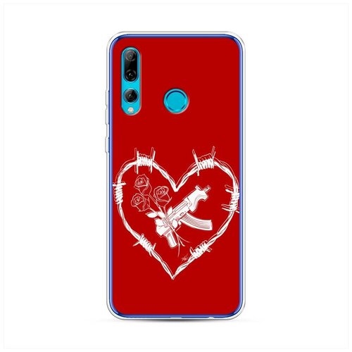 фото Силиконовый чехол "сердце из проволоки" на huawei p smart plus 2019 / хуавей п смарт 2019 case place