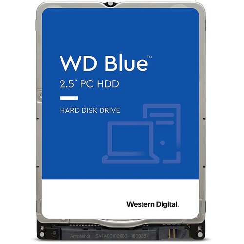 Жесткий диск WD SATA-III 500Gb WD5000LPZX Desktop Blue (5400rpm) 128Mb 2.5 жесткий диск wd original sata iii 2tb wd20spzx blue 5400rpm 128mb 2 5