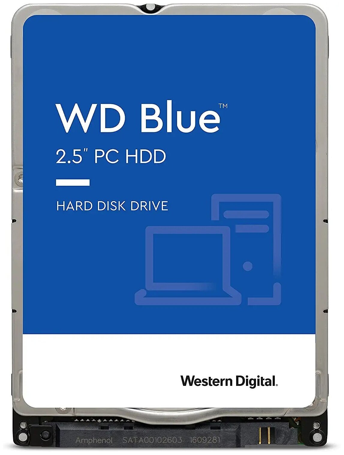 Жесткий диск WD SATA-III 500GB WD5000LPZX Desktop Blue (5400rpm) 128Mb 2.5"