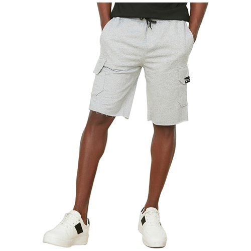 фото Шорты trendyol мужские, модель: tmnss21sr0263, цвет: grey, размер: s