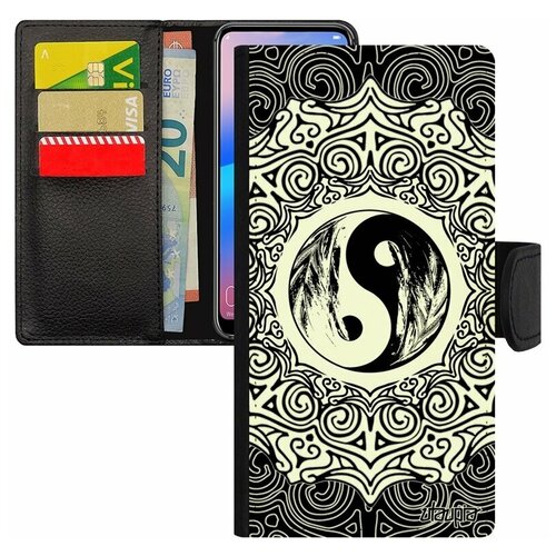 фото Чехол книжка на телефон samsung galaxy s7 edge, "инь и ян" добро и зло буддизм utaupia