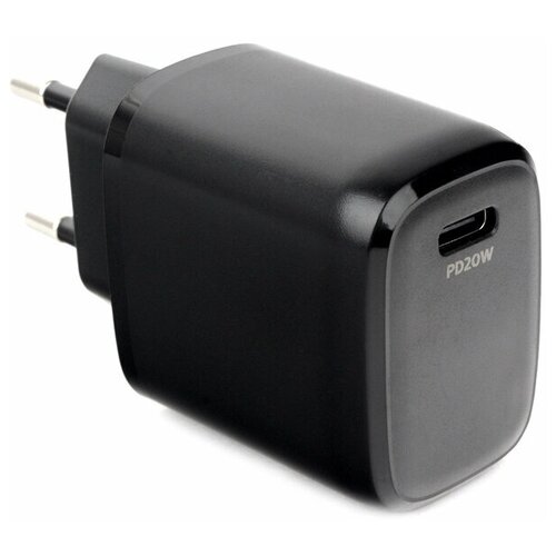 Зарядное устройство Gembird Cablexpert USB Type-C PD20W QC3.0 Black MP3A-PC-30 зарядное устройство gembird cablexpert 1xusb 3а qc3 0 black mp3a pc 41