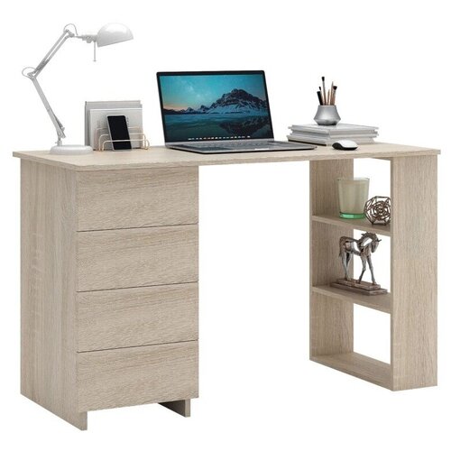 фото Стол компьютерный уно-5 дуб сонома мастер