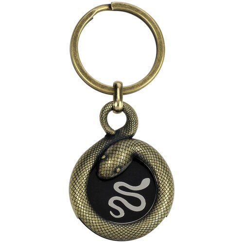 Брелок металлический с монеткой Blue Bug Gifts 