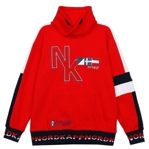 фото Толстовка из футера playtoday красная с начесом для мальчика размер 128