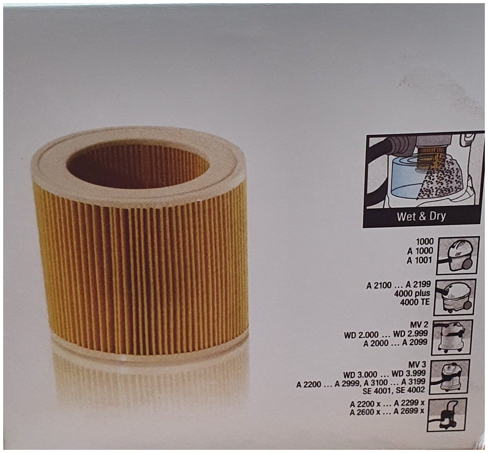 Фильтр подходит на Karcher / для пылесоса 64145520 / 1 шт.