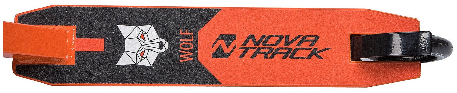 Самокат Novatrack Wolf EL трюковый 2-кол. оранжевый/черный (110P.WOLF.BOR9) - фото №5