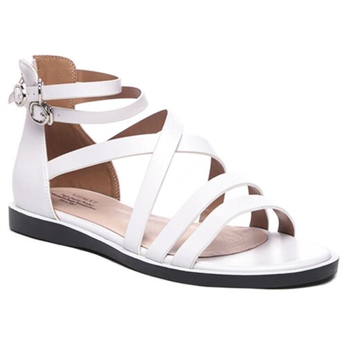 фото Vitacci 1843643-1 сандалии женский белый, искусственная кожа