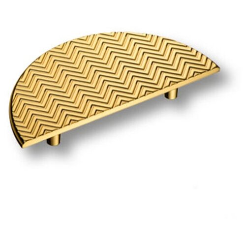 Ручка мебельная полукруг, глянцевое золото 96 мм