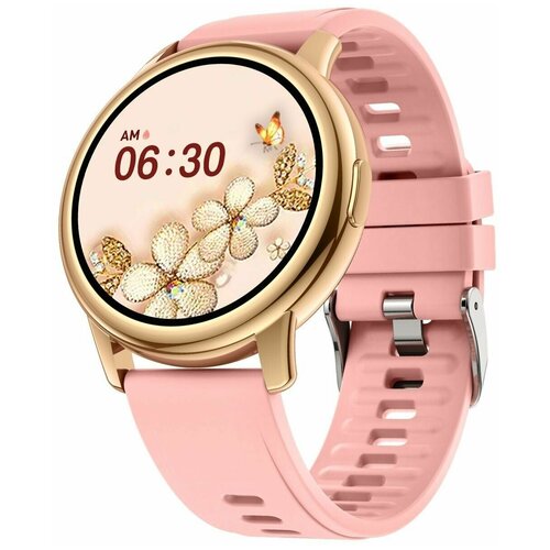 Женские наручные смарт часы LEMFO LF28 Fashion Edition круглые умные часы с измерением пульса и давления фитнес браслет для андроид и айфона 299000₽