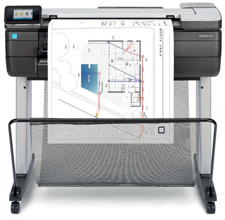 Плоттер HP Designjet T830 MFP (F9A28A) A1/24" - фото №1