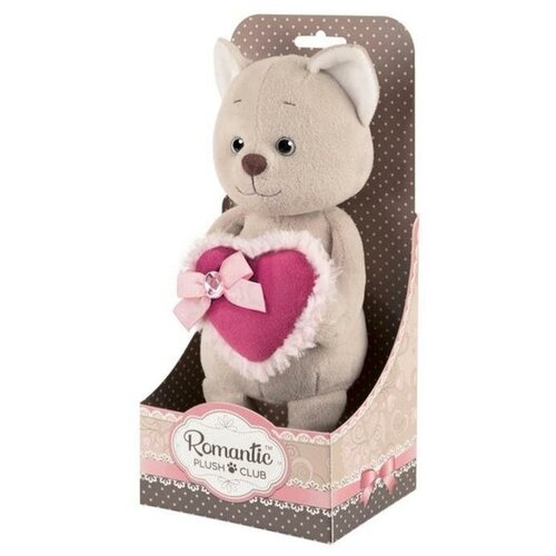 Мягкая игрушка Романтичный Котик с розовым сердечком, 20 см Maxitoys Luxury 5204398 .