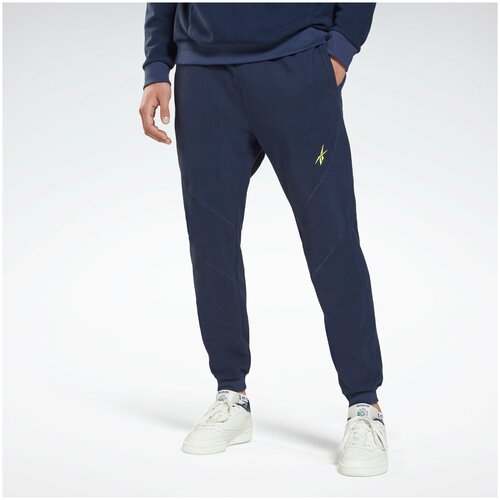 Спортивные брюки REEBOK WOR FLEECE PANT GS6655 мужские, цвет синий, размер L