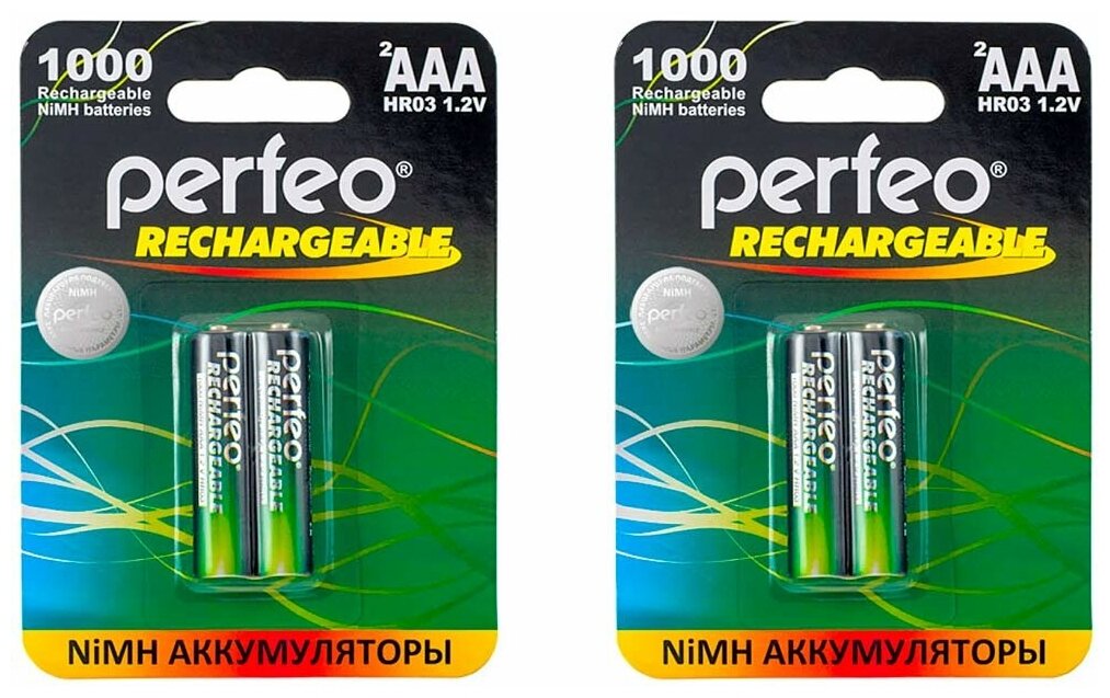 Аккумулятор Perfeo AAA1000mAh 4 шт