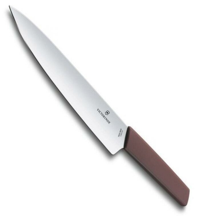 Нож Victorinox разделочный, лезвие 22 см, красный