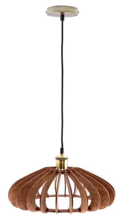 Светильник Glanzen ART-0009-60 mini-pear dark, E27, 60 Вт, кол-во ламп: 1 шт., цвет: золотой