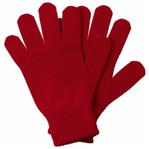 Перчатки teplo, размер S/M, красный шарф real talk цвет голубой