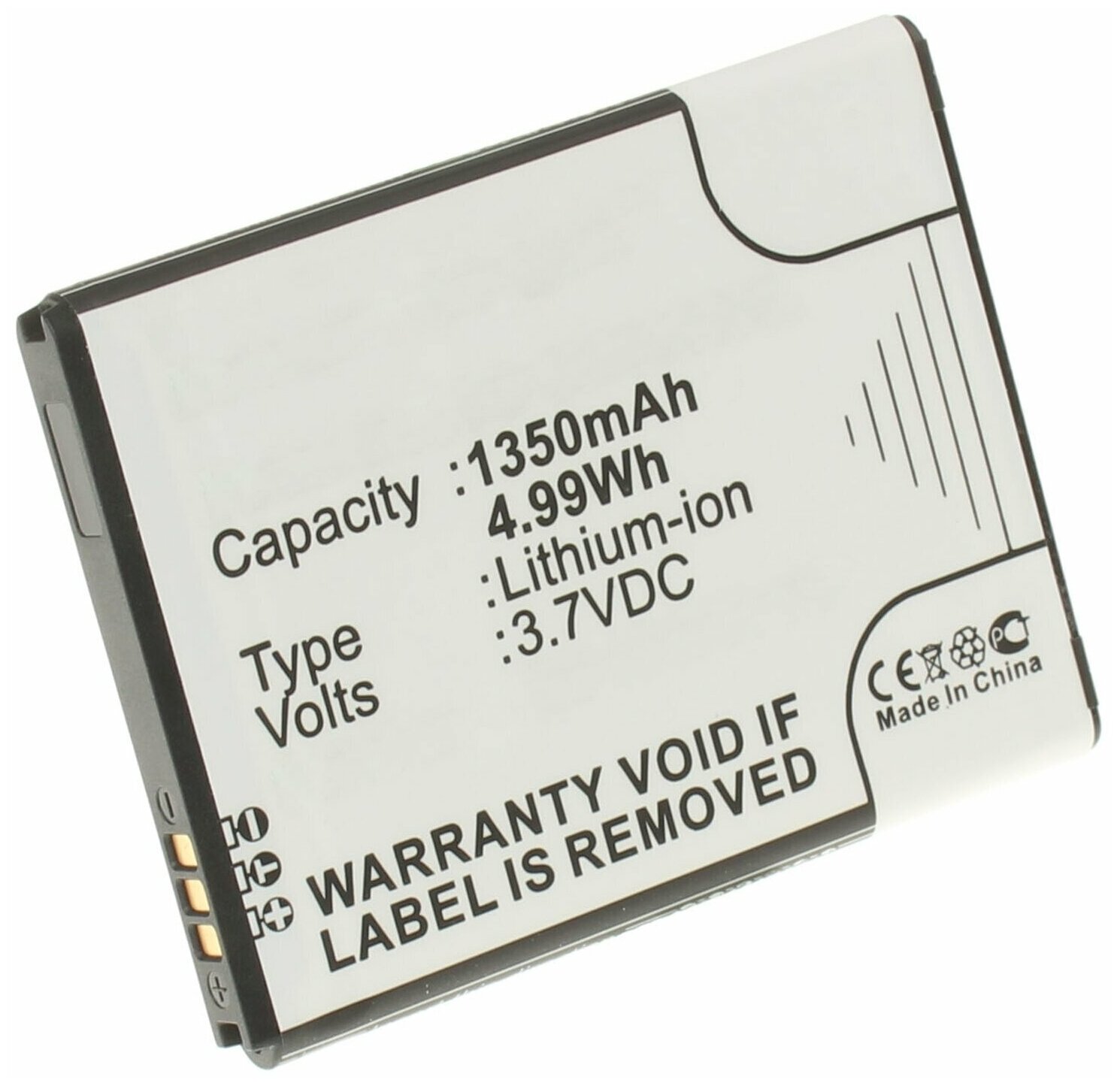 Аккумулятор iBatt iB-B1-M385 1350mAh для Samsung EB454357VU,