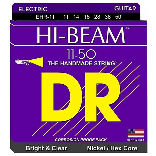 HI-BEAM Струны для электрогитар DR EHR-11 (11-50) струны для электрогитар dr nge 9