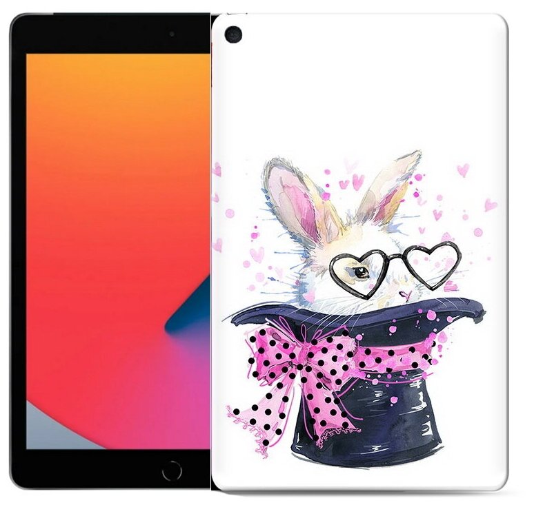 Чехол задняя-панель-накладка-бампер MyPads кролик в шляпе для iPad mini 5 7.9 (2019)-A2133/A2124/A2126/A2125 противоударный